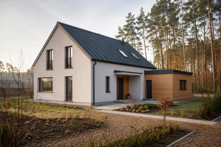 KI-Darstellung: Erweiterbares Starterhaus