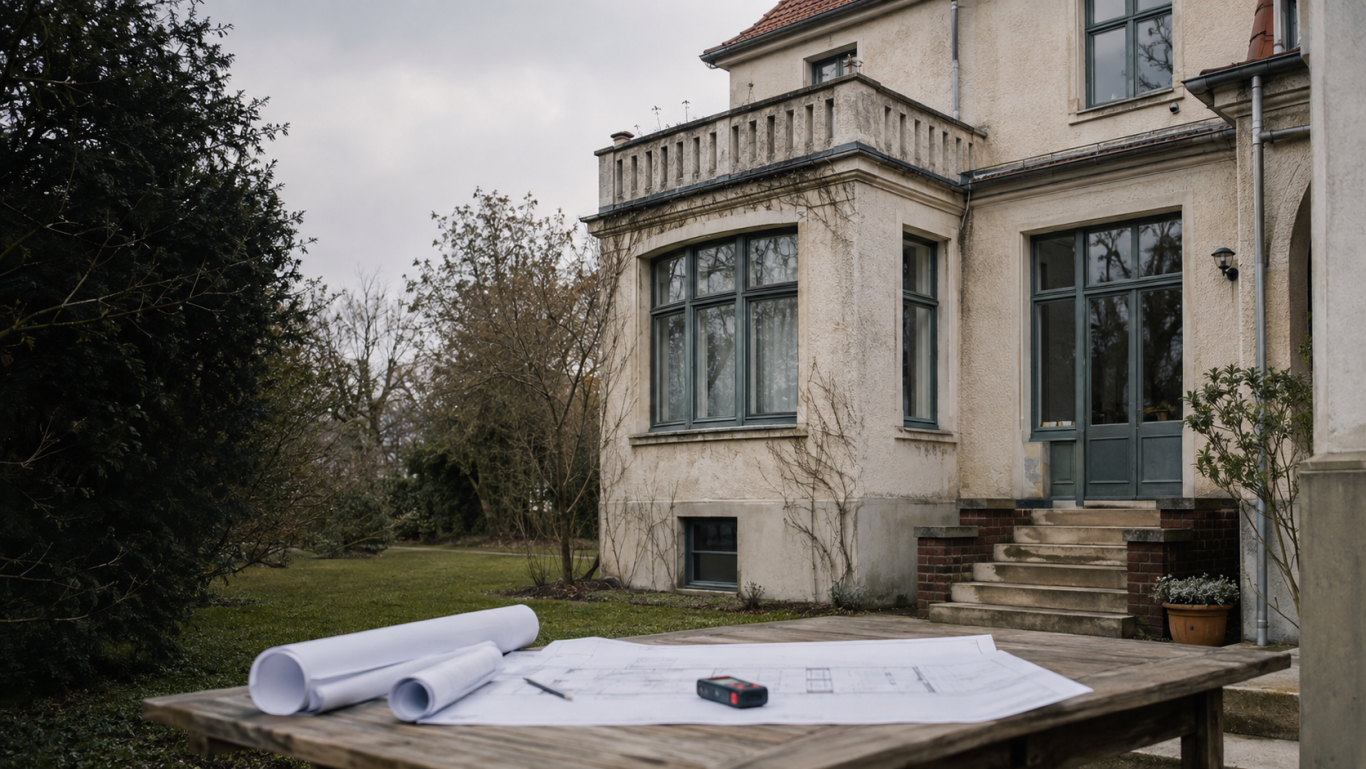 Koordination der beteiligten Fachplanungen Abstimmung von Planunterlagen und Fachplanungen für ein bestehendes Gebäude