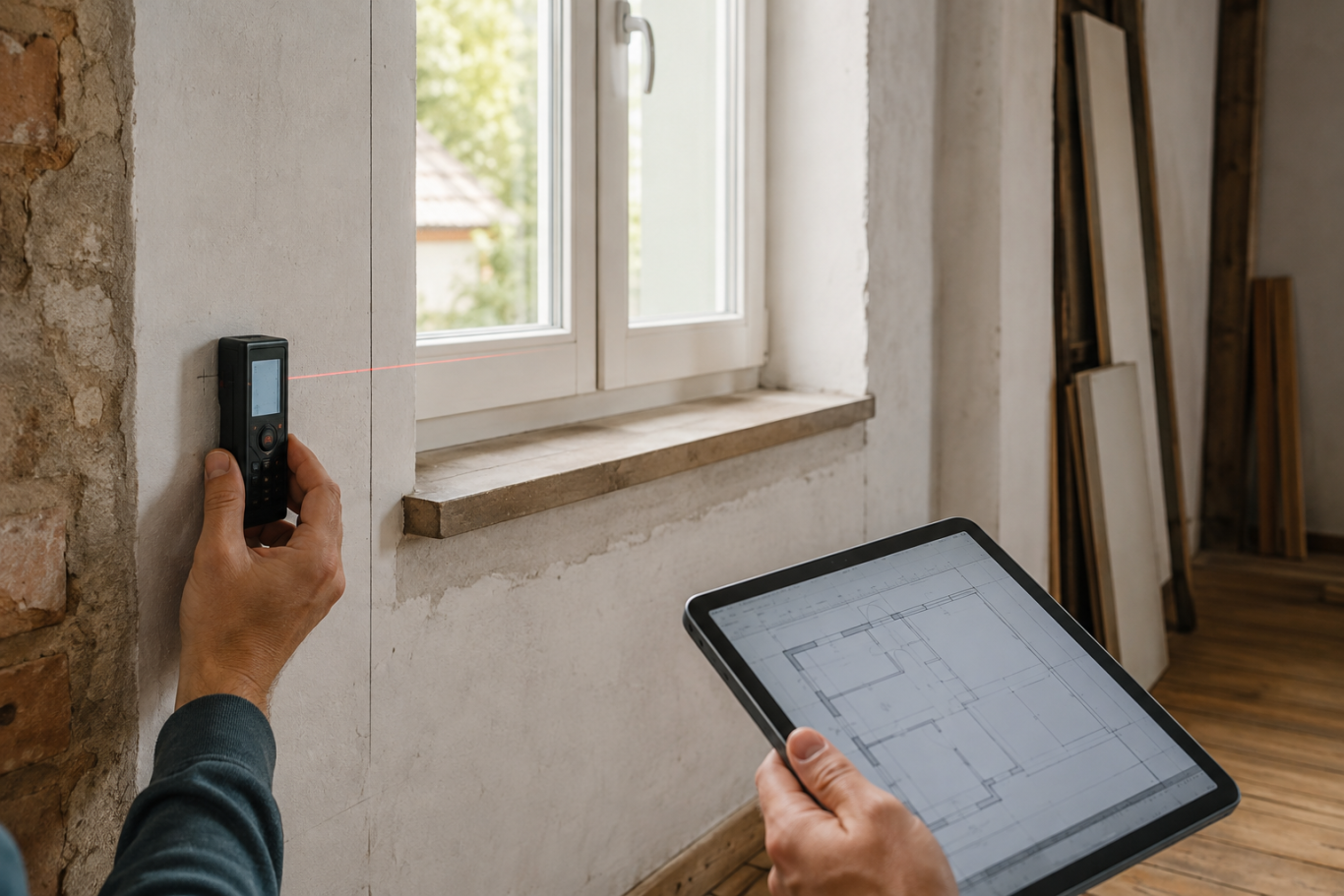 Koordination von Planung und technischen Details Digitale Prüfung eines Fensteranschlusses zur Koordination der Ausführungsplanung